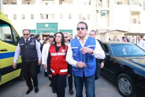 وزير الصحة يتفقد مستشفى العريش العام بمحافظة شمال سيناء - 1 - سيناء الإخبارية