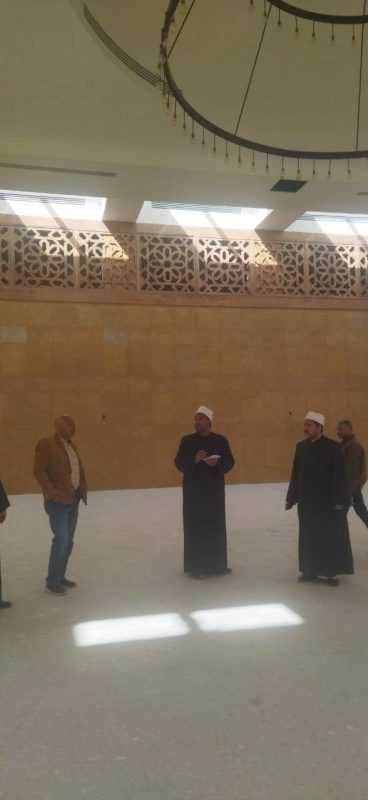 وكيل وزارة الأوقاف بجنوب سيناء يتابع أعمال مسجد الوادي المقدس ضمن مشروع التجلي الأعظم - 7 - سيناء الإخبارية