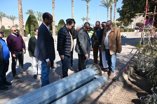 محافظ جنوب سيناء يتابع استعدادات طابا للاحتفال بالعيد القومي الـ 36 للمحافظة - 3 - سيناء الإخبارية