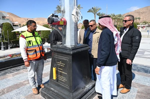 محافظ جنوب سيناء يتفقد الاستعدادات النهائية للاحتفال بذكرى تحرير طابا - 3 - سيناء الإخبارية