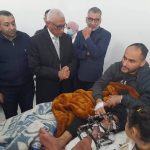 محافظ شمال سيناء يزور الجرحى الفلسطينيين في مستشفى الشيخ زويد - 1 - سيناء الإخبارية