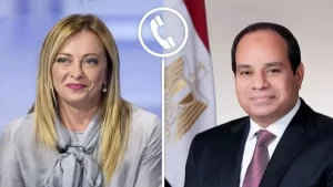 الرئيس السيسي يتلقي إتصالاً هاتفياً من رئيسة الوزراء الإيطالية - 1 - سيناء الإخبارية