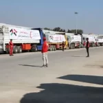 دخول 222 شاحنة مساعدات إلى معبري العوجة وكرم أبوسالم اليوم حتى الآن - 7 - سيناء الإخبارية