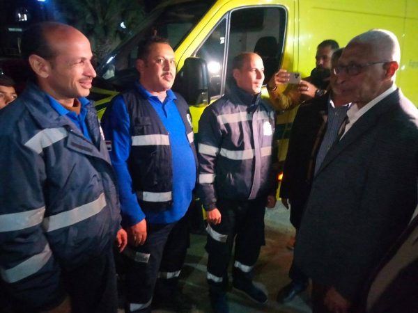 محافظ شمال سيناء يستقبل الجرحي الفلسطينيين في مستشفى العريش العام - 9 - سيناء الإخبارية