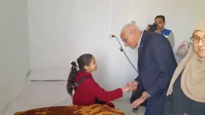 محافظ شمال سيناء يزور الجرحى الفلسطينيين في مستشفى الشيخ زويد المركزي - 3 - سيناء الإخبارية