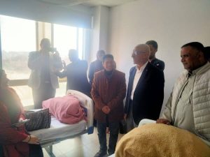 محافظ شمال سيناء يزور الجرحي الفلسطينيين بمستشفي بئر العبد التخصصي - 5 - سيناء الإخبارية