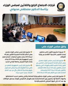 مجلس الوزراء يوافق على عدة قرارات أبرزها تنظيم الفتوى الشرعية ودعم الصناعة وتوسيع الاستثمارات الخضراء - 9 - سيناء الإخبارية