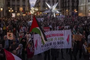 مظاهرات في 85 مدينة إسبانية للمطالبة بإنهاء الحرب في غزة وإرساء السلام في فلسطين - 1 - سيناء الإخبارية