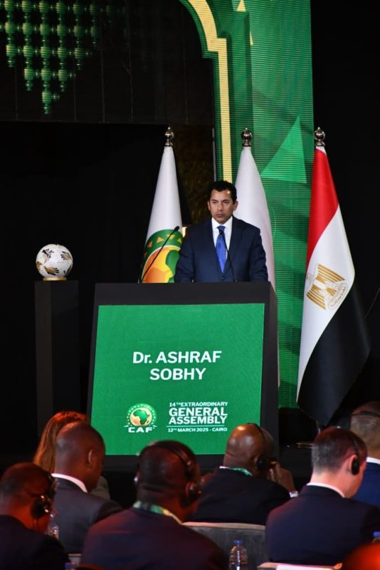 وزير الرياضة يشهد الجمعية العمومية لـالكاف ويؤكد دعم مصر لكرة القدم الإفريقية - سيناء الإخبارية