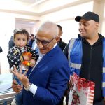 محافظ شمال سيناء يوزع هدايا العيد على المرضى الفلسطينيين بمستشفى العريش - 5 - سيناء الإخبارية