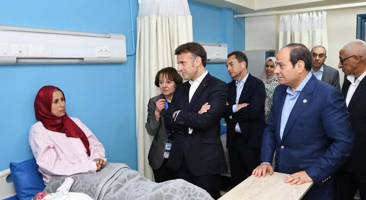 السيسي وماكرون في العريش لتفقد الجهود الإنسانية لدعم غزة - 13 - سيناء الإخبارية