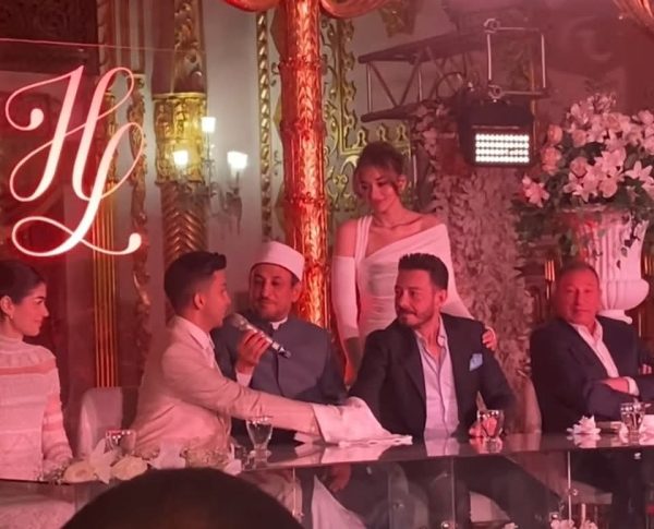 أحمد زاهر يذرف الدموع في عقد قران ابنته ليلى على المنتج هشام جمال بحضور نجوم الفن والرياضة - 5 - سيناء الإخبارية