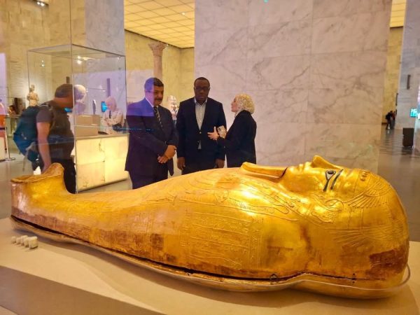 وفد من الوكالة الدولية للطاقة الذرية في زيارة رسمية للمتحف القومي للحضارة المصرية - 1 - سيناء الإخبارية