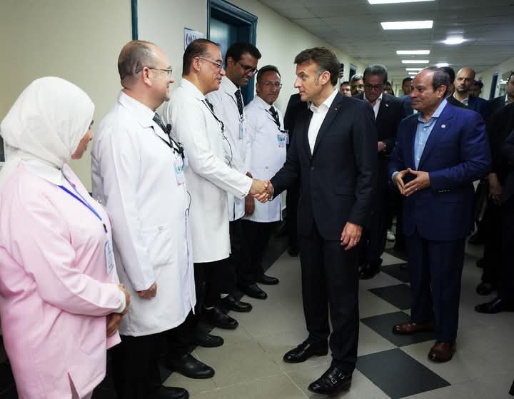 السيسي وماكرون في العريش لتفقد الجهود الإنسانية لدعم غزة - 27 - سيناء الإخبارية