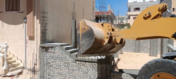 مجلس العريش يواصل التصدي للبناء المخالف والتعدي على أملاك الدولة - 1 - سيناء الإخبارية