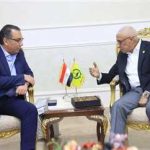 المحافظ يلتقي وفداً من وزارة النقل لمناقشة مشروع سكة الحديد بئر العبد- طابا - 1 - سيناء الإخبارية