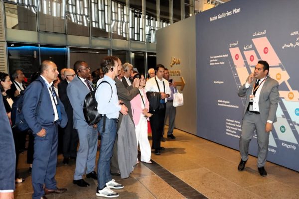 المتحف المصري الكبير يستقبل ولي عهد الفجيرة ومسؤولي صندوق النقد الدولي - 1 - سيناء الإخبارية