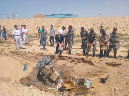 زراعة شمال سيناء تشارك في إعدام المواد المخدرة المضبوطة في قضايا سابقة - 1 - سيناء الإخبارية