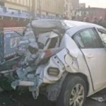 تصادم مروع على الطريق الدائري بالبساتين يشعل النيران في سيارة - 1 - سيناء الإخبارية
