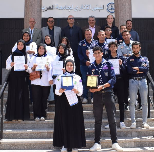 جامعة العريش تحقق إنجازًا كبيرًا في قمة الكشافة البحرية للجامعات بشمال سيناء - 13 - سيناء الإخبارية