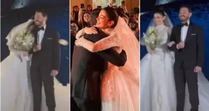 ملك أحمد زاهر تكشف سر غياب تامر حسني وزياد برجي عن حفل زفاف شقيقتها - 1 - سيناء الإخبارية