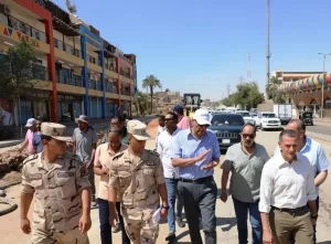 محافظ أسوان يتابع تطوير طريق السادات ويوجه بسرعة إنجاز المرافق - 13 - سيناء الإخبارية