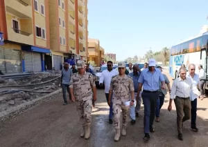 محافظ أسوان يتابع تطوير طريق السادات ويوجه بسرعة إنجاز المرافق - 19 - سيناء الإخبارية