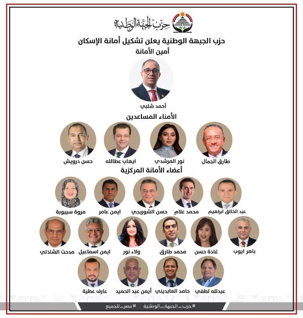 حزب الجبهة الوطنية يشكل أمانة الإسكان المركزية برئاسة الدكتور أحمد شلبي - 1 - سيناء الإخبارية