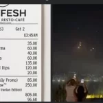 مطعم لبناني يثير الجدل بفرض رسوم على "مشاهدة الصواريخ" خلال التصعيد الإيراني الإسرائيلي - 1 - سيناء الإخبارية