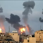 انفجارات غزة العنيفة تهز منازل العريش وشمال سيناء - 1 - سيناء الإخبارية