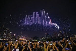 تشونجتشينج تبهر العالم بأكبر عرض ضوئي للطائرات بدون طيار - 1 - سيناء الإخبارية