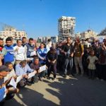 صحفيون يحتجون بغزة على تفاقم المجاعة واستهداف الاحتلال لمراكز المساعدات - 1 - سيناء الإخبارية
