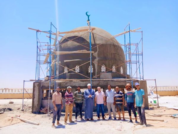 مدير أوقاف شمال سيناء يتفقد أعمال إنشاء مسجد الشيخ خلف بالجورة - 5 - سيناء الإخبارية
