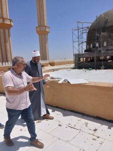 مدير أوقاف شمال سيناء يتفقد أعمال إنشاء مسجد الشيخ خلف بالجورة - 1 - سيناء الإخبارية
