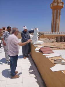 مدير أوقاف شمال سيناء يتفقد أعمال إنشاء مسجد الشيخ خلف بالجورة - 3 - سيناء الإخبارية