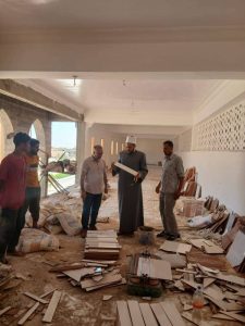 مدير أوقاف شمال سيناء يتفقد أعمال إنشاء مسجد الشيخ خلف بالجورة - 5 - سيناء الإخبارية