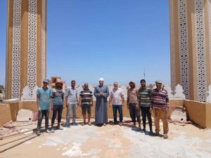 مدير أوقاف شمال سيناء يتفقد أعمال إنشاء مسجد الشيخ خلف بالجورة - 7 - سيناء الإخبارية