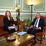 وزير الخارجية والهجرة يستقبل غادة والي ويبحثان تعزيز التعاون في مكافحة الجريمة المنظمة والجريمة السيبرانية - 1 - سيناء الإخبارية