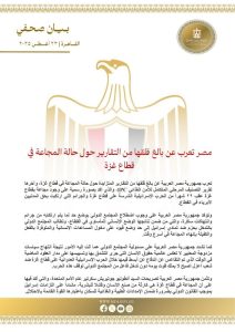 مصر تعرب عن قلقها البالغ إزاء تقارير المجاعة في غزة وتدعو لتحرك دولي عاجل - 1 - سيناء الإخبارية