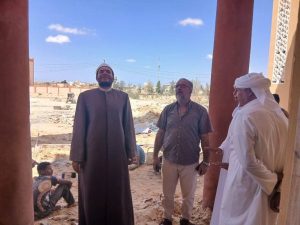 مدير أوقاف شمال سيناء يتفقد إنشاء مسجد الشيخ خلف بقرية الجورة تمهيدًا لافتتاحه - 1 - سيناء الإخبارية