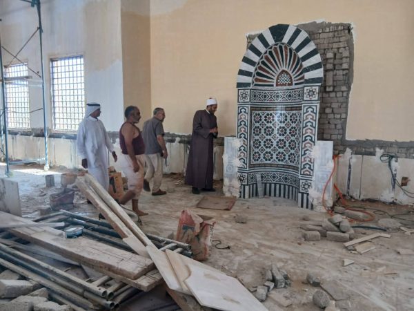 شيخ أوقاف شمال سيناء يتفقد إنشاء مسجد الشيخ خلف بقرية الجورة تمهيدًا لافتتاحه - 1 - سيناء الإخبارية