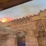 اندلاع حريق كبير في مسجد قرطبة التاريخي بإسبانيا - 1 - سيناء الإخبارية