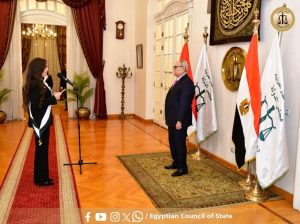 القضاة والقاضيات الجُدد يؤدون اليمين القانونية أمام رئيس مجلس الدولة - 7 - سيناء الإخبارية