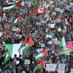 20 ألف متظاهر يجوبون شوارع أوكلاند بأكبر مسيرة داعمة لفلسطين بتاريخ نيوزيلندا - 1 - سيناء الإخبارية